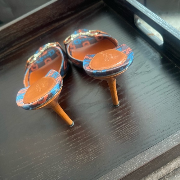 Gucci Horsebit Lizard Swarovski Crystal Mules Heels, NWOT - Picture 6 of 11